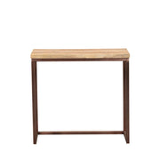 Bijzettafel Zoah Mangohout Bruin 29x70 cm-Bijzettafels-PTMD