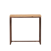 Bijzettafel Zoah Mangohout Bruin 29x70 cm-Bijzettafels-PTMD