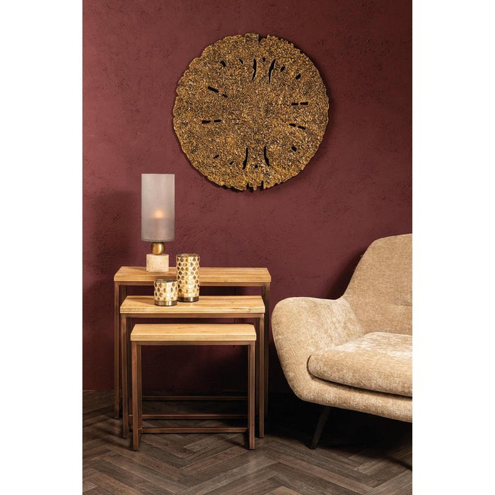 Bijzettafel Zoah Mangohout Bruin 29x70 cm-PTMD