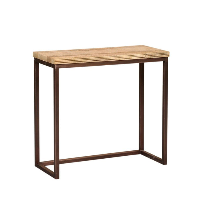Bijzettafel Zoah Mangohout Bruin 29x70 cm-PTMD