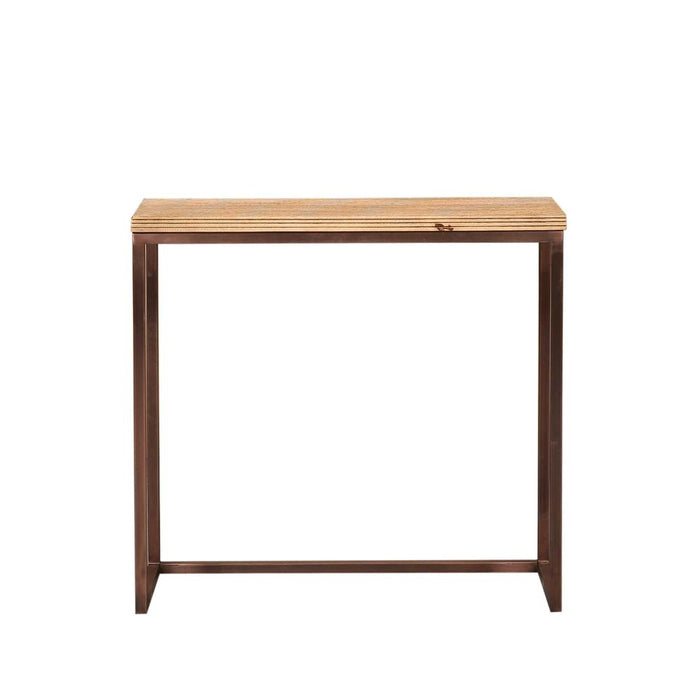 Bijzettafel Zoah Mangohout Bruin 29x70 cm-PTMD