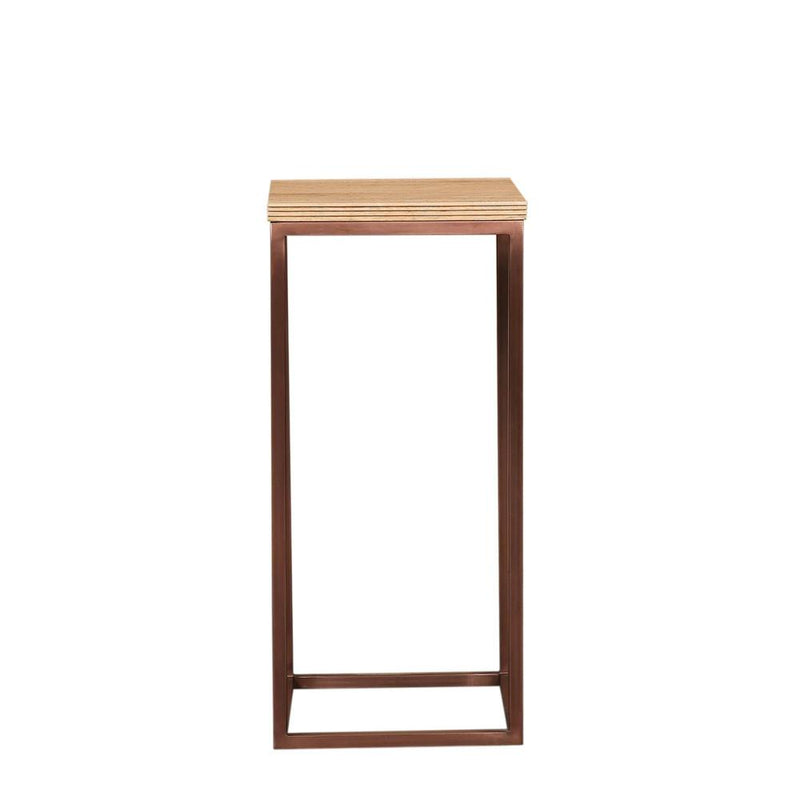 Bijzettafel Zoah Mangohout Bruin 40 cm-Bijzettafels-PTMD
