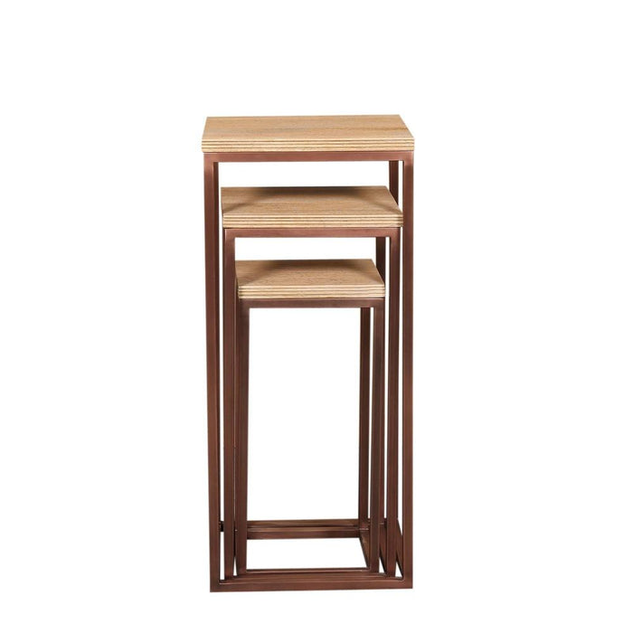 Bijzettafel Zoah Mangohout Bruin 40 cm-PTMD