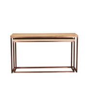 Bijzettafel Zoah Mangohout Bruin 41x149 cm-Bijzettafels-PTMD