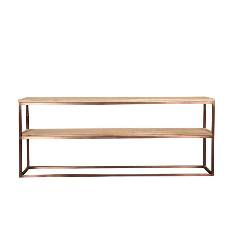 Bijzettafel Zoah Mangohout Bruin 45x200 cm-Bijzettafels-PTMD