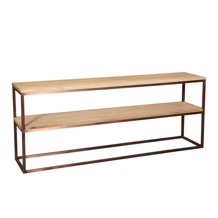 Bijzettafel Zoah Mangohout Bruin 45x200 cm-Bijzettafels-PTMD