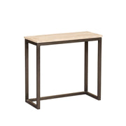 Bijzettafel Zoah Zwart 29x70 cm-Bijzettafels-PTMD