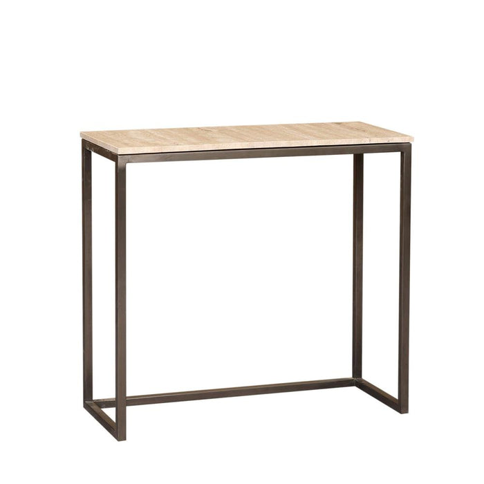 Bijzettafel Zoah Zwart 29x70 cm-Bijzettafels-PTMD