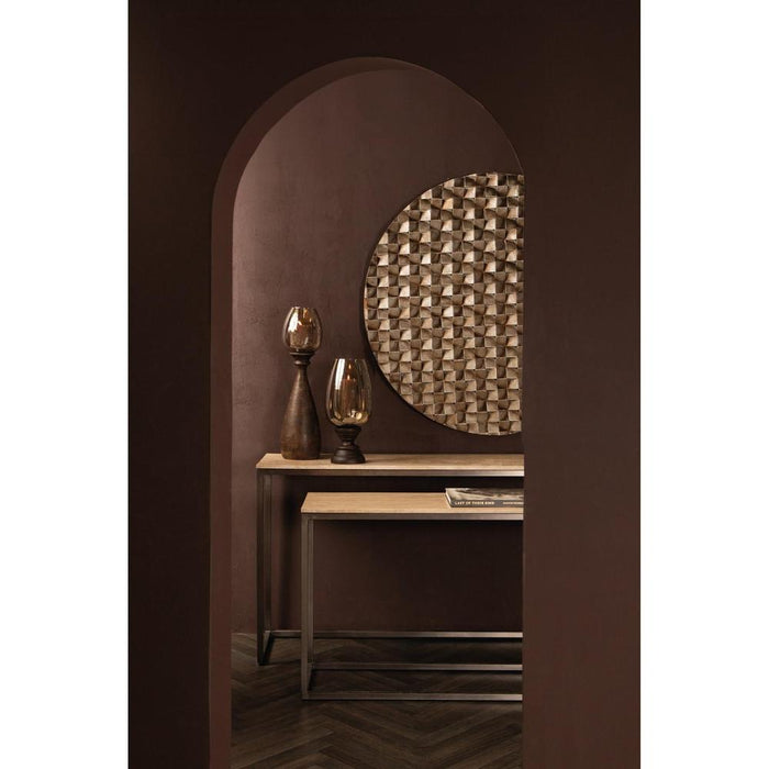 Bijzettafel Zoah Zwart 41x149 cm-Bijzettafels-PTMD