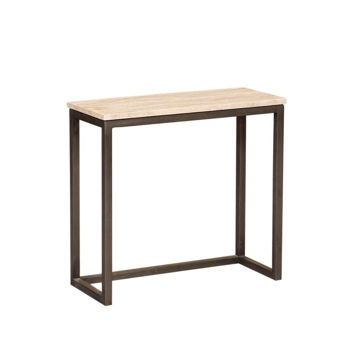 Bijzettafel Zoah Zwart Travertine Rechthoekig Sidetable SV3-Bijzettafels-PTMD
