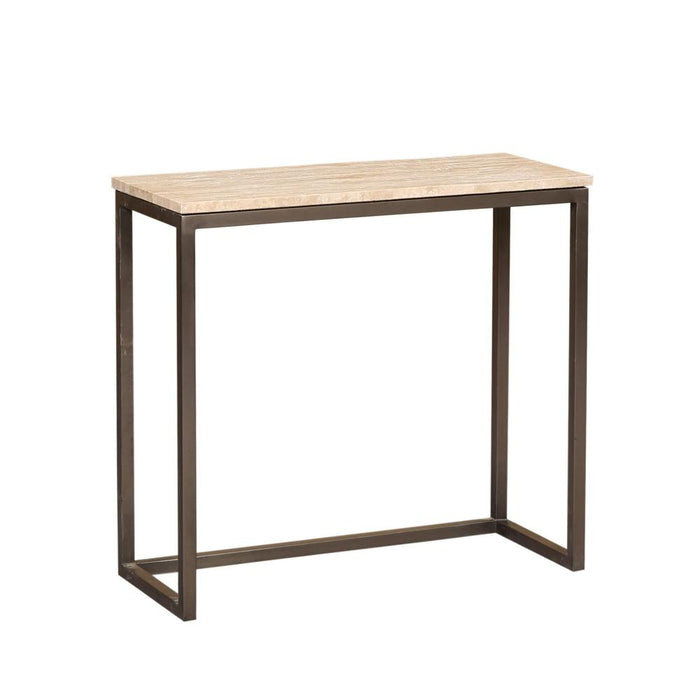 Bijzettafel Zoah Zwart Travertine Rechthoekig Sidetable SV3-Bijzettafels-PTMD