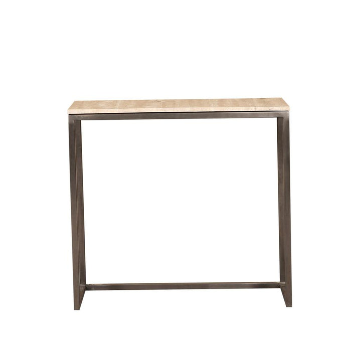 Bijzettafel Zoah Zwart Travertine Rechthoekig Sidetable SV3-Bijzettafels-PTMD