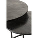 Bijzettafel Zwart Aluminium Rond 76 cm 75.5x75.5x40 cm-Bijzettafels-J-Line