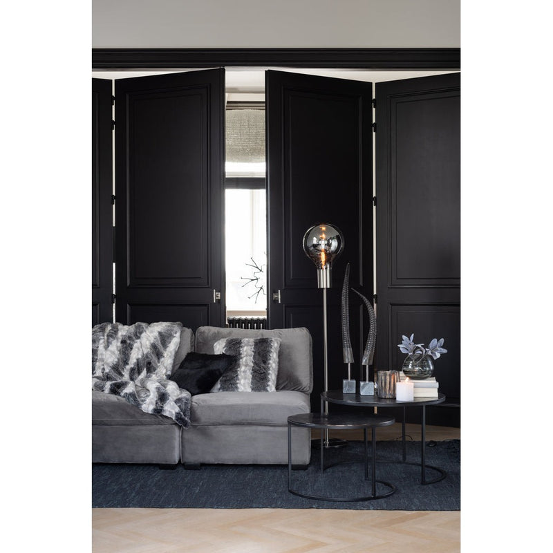 Bijzettafel Zwart Aluminium Rond 76 cm 75.5x75.5x40 cm-Bijzettafels-J-Line