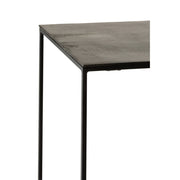 Bijzettafel Zwart Aluminium Vierkant 40 cm 40x40x120.5 cm-Bijzettafels-J-Line