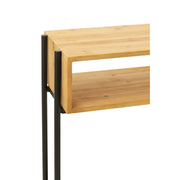 Bijzettafel Zwart Fir hout 30x120 cm-Bijzettafels-J-Line