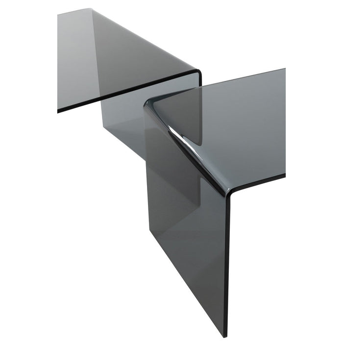 Bijzettafel Zwart Glas S 65 cm-Bijzettafels-J-Line