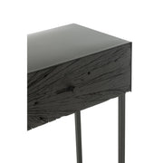 Bijzettafel Zwart Ijzer 33x100 cm-Bijzettafels-J-Line
