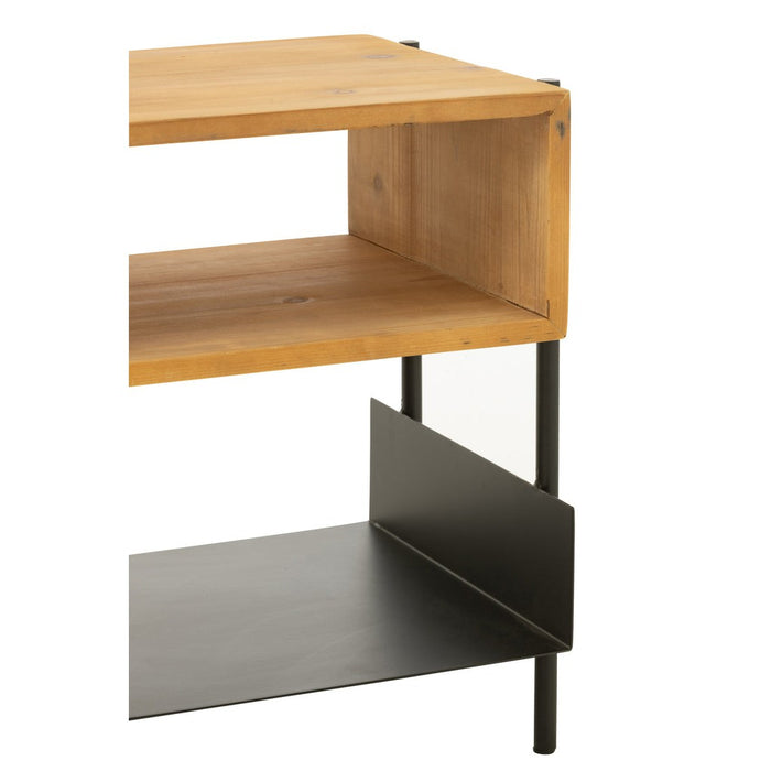 Bijzettafel Zwart Ijzer 35 cm-Bijzettafels-J-Line