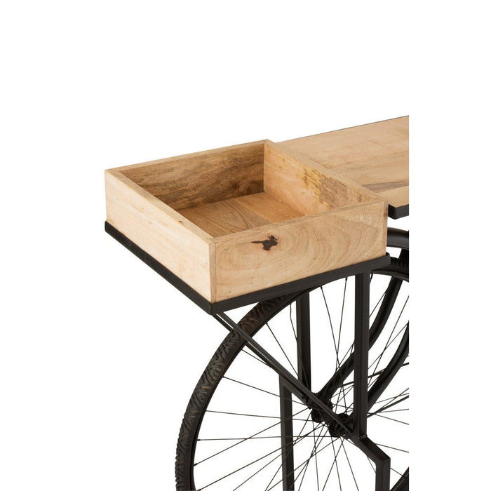 Bijzettafel Zwart Ijzer 36x185 cm-Bijzettafels-J-Line