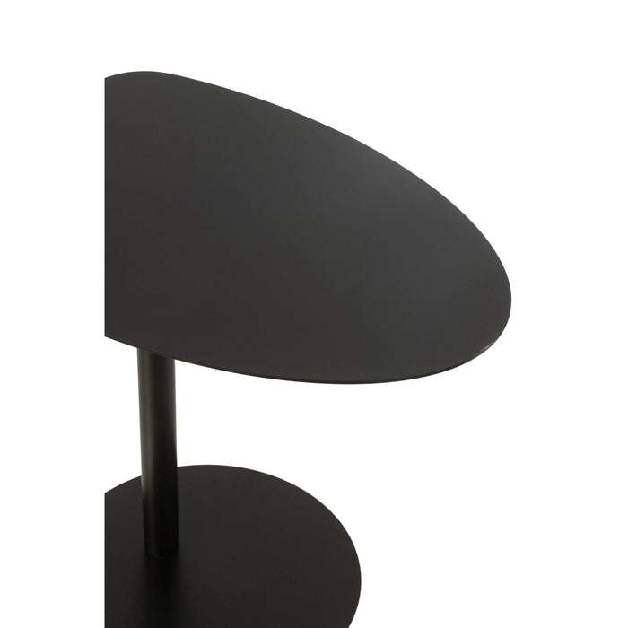 Bijzettafel Zwart Ijzer 40x55 cm-Bijzettafels-J-Line