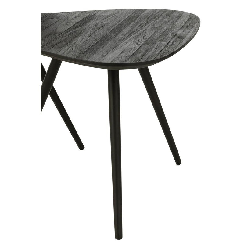 Bijzettafel Zwart Ijzer 50 cm 50x50x50 cm-Bijzettafels-J-Line