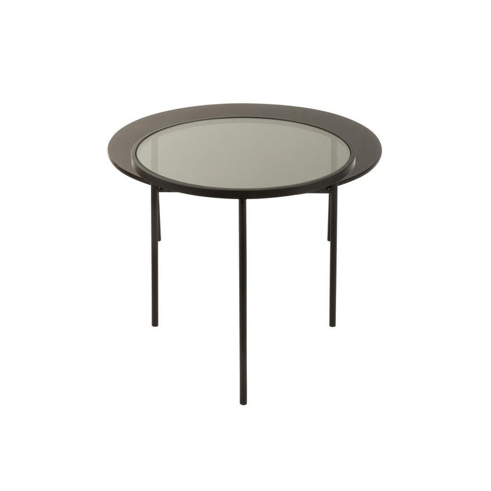 Bijzettafel Zwart Ijzer L 70x101 cm-Bijzettafels-J-Line