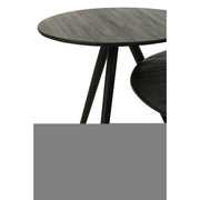 Bijzettafel Zwart Ijzer Rond 30 cm 30x30x45 cm-Bijzettafels-J-Line