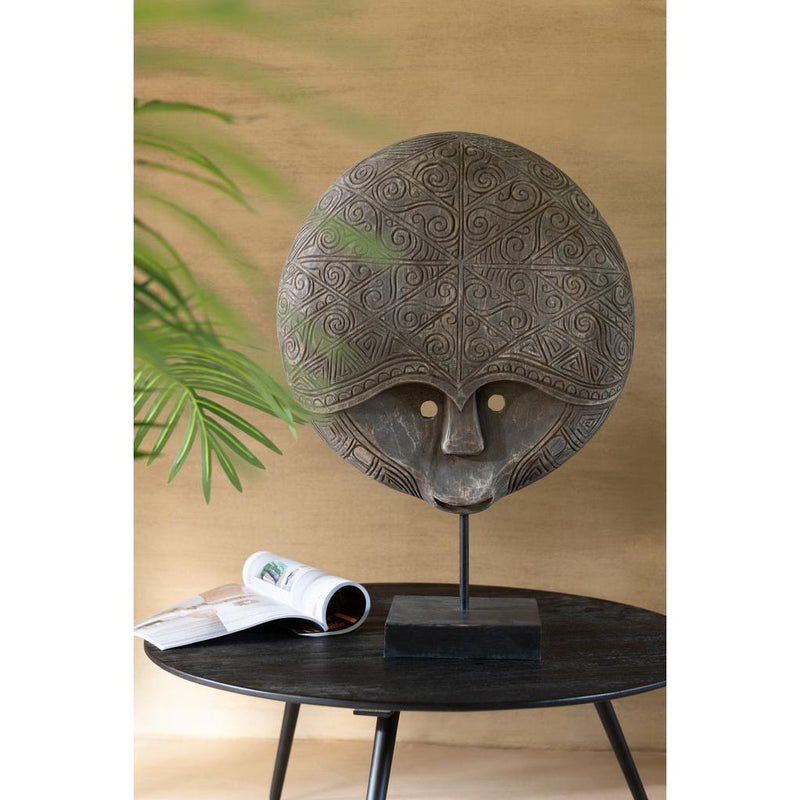 Bijzettafel Zwart Ijzer Rond 30 cm 30x30x45 cm-Bijzettafels-J-Line