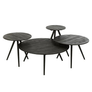 Bijzettafel Zwart Ijzer Rond 30 cm 30x30x45 cm-Bijzettafels-J-Line