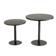 Bijzettafel Zwart Ijzer Rond 50 cm 50x50x40 cm-Bijzettafels-J-Line