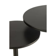 Bijzettafel Zwart Ijzer Rond 50 cm 50x50x40 cm-Bijzettafels-J-Line