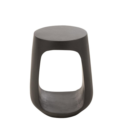 Bijzettafel Zwart Mangohout hout 35 cm-Bijzettafels-J-Line