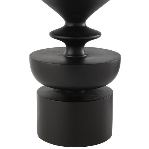 Bijzettafel Zwart Mangohout hout 48 cm-Bijzettafels-J-Line