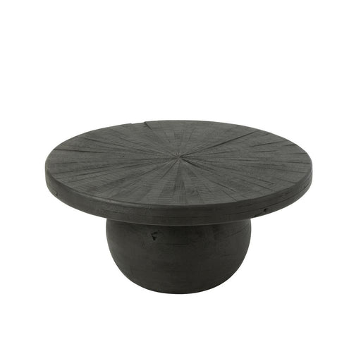Bijzettafel Zwart Mangohout hout 80 cm 80x80x39.5 cm-Bijzettafels-J-Line