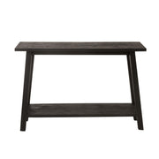 Bijzettafel Zwart Mangohout hout Vierkant 35x120 cm-Bijzettafels-J-Line