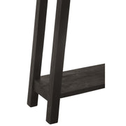 Bijzettafel Zwart Mangohout hout Vierkant 35x120 cm-Bijzettafels-J-Line