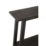 Bijzettafel Zwart Mangohout hout Vierkant 35x120 cm-Bijzettafels-J-Line