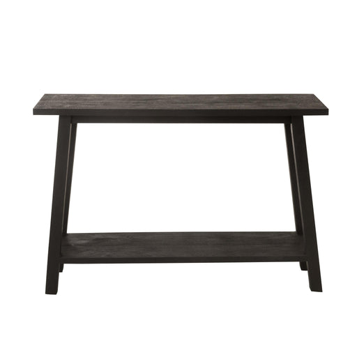 Bijzettafel Zwart Mangohout hout Vierkant 35x120 cm-Bijzettafels-J-Line