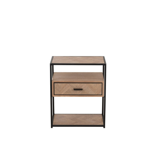 Bijzettafel Zwart Mdf 30x50 cm-Bijzettafels-J-Line