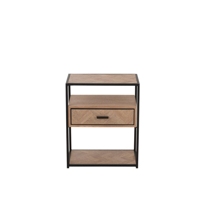 Bijzettafel Zwart Mdf 30x50 cm-Bijzettafels-J-Line