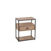 Bijzettafel Zwart Mdf 30x50 cm-Bijzettafels-J-Line