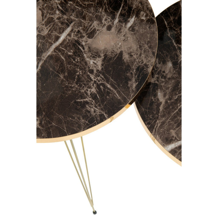 Bijzettafel Zwart Mdf 38 cm-Bijzettafels-J-Line