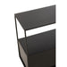 Bijzettafel Zwart Mdf Rechthoekig 34x57 cm-Bijzettafels-J-Line