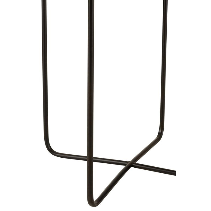 Bijzettafel Zwart Metaal 35 cm 35x35x50.5 cm-Bijzettafels-J-Line