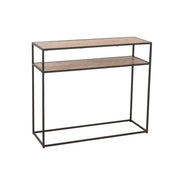 Bijzettafel Zwart Metaal 35x100 cm-Bijzettafels-J-Line
