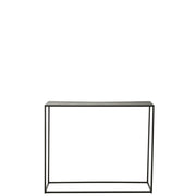 Bijzettafel Zwart Metaal Rechthoekig 35x110 cm-Bijzettafels-J-Line