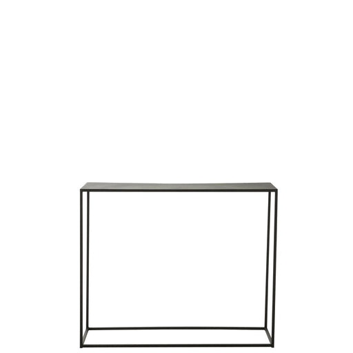 Bijzettafel Zwart Metaal Rechthoekig 35x110 cm-Bijzettafels-J-Line