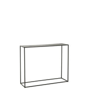 Bijzettafel Zwart Metaal Rechthoekig 35x110 cm-Bijzettafels-J-Line