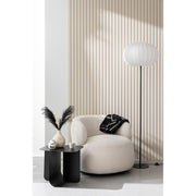 Bijzettafel Zwart Metaal Vierkant 40 cm 40x43.6x39 cm-Bijzettafels-J-Line